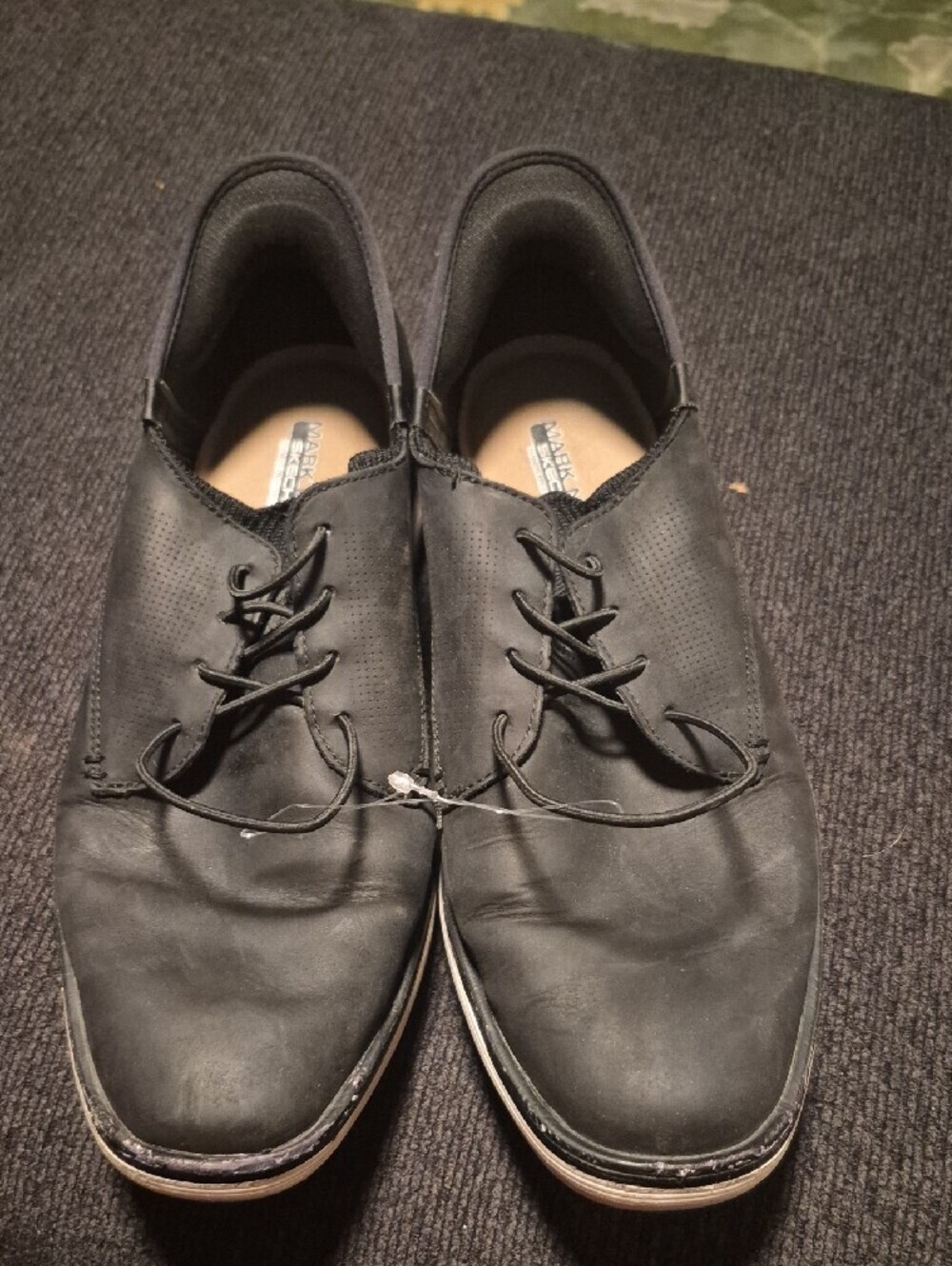 Mark Nason Black Slip-On Lace Sneakers with White Rim - Picture 7 of 10